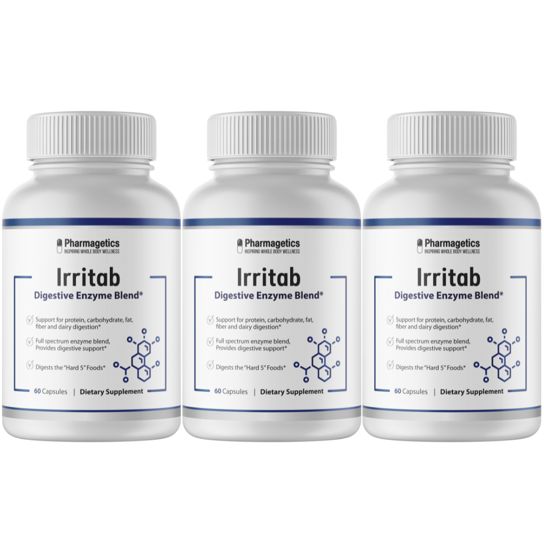 Iritab - Support for protein, carbohydrate, fat, fiber and dairy digestion 3 pk