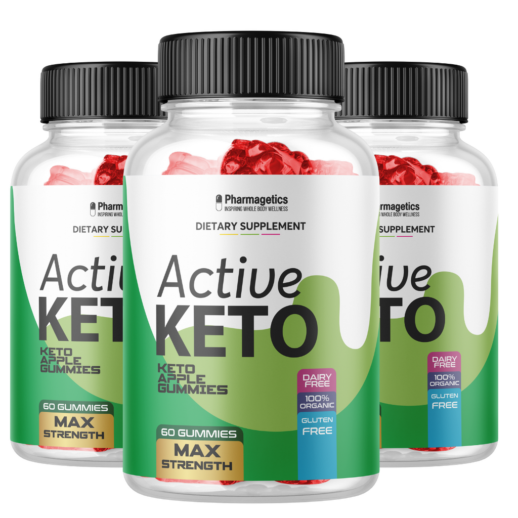 Active Keto ACV Gummies - Vegan, Weight Loss Supplement - 3 Bottles 180 Gummies