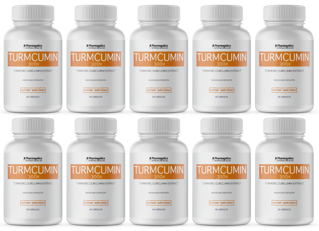 Turmcumin 300X Turmeric Curcumin Extract 10 Bottles 600 Capsules