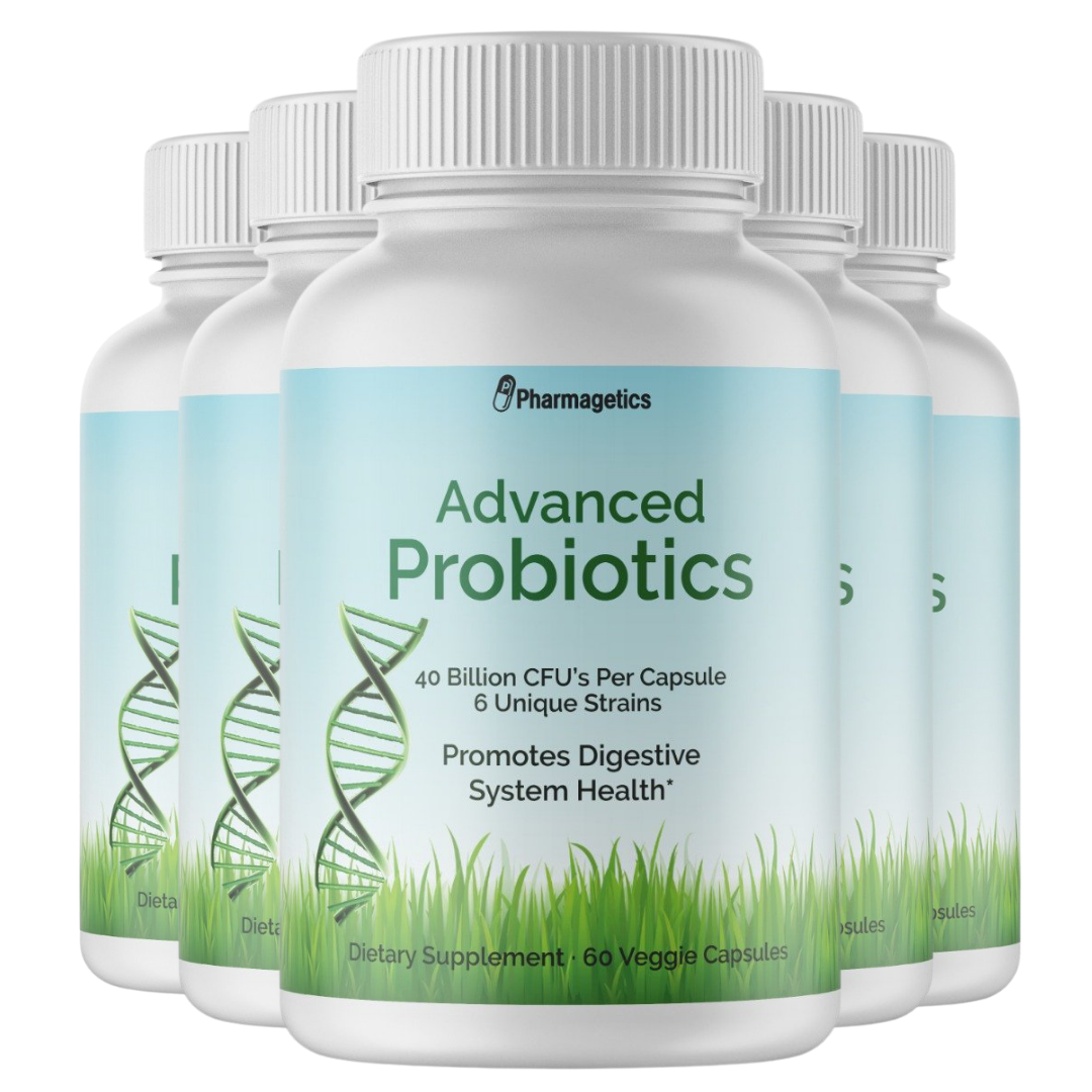 5 Advanced Probiotics – 40 Billion CFUs 5 Bottles -300 Capsules