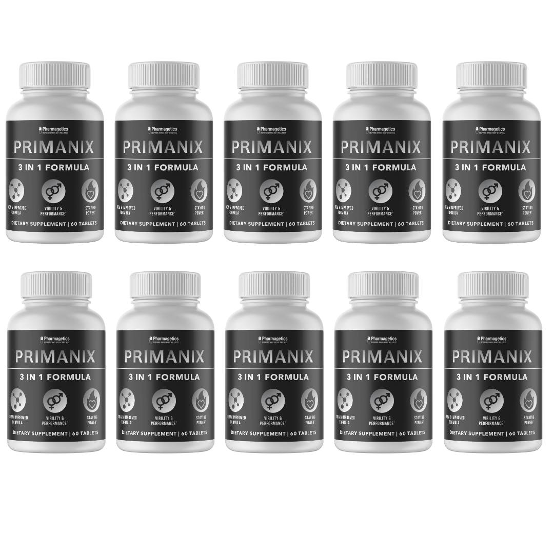 Primanix 3 in 1 Formula Dietary Supplement 10 Bottles 600 Capsules