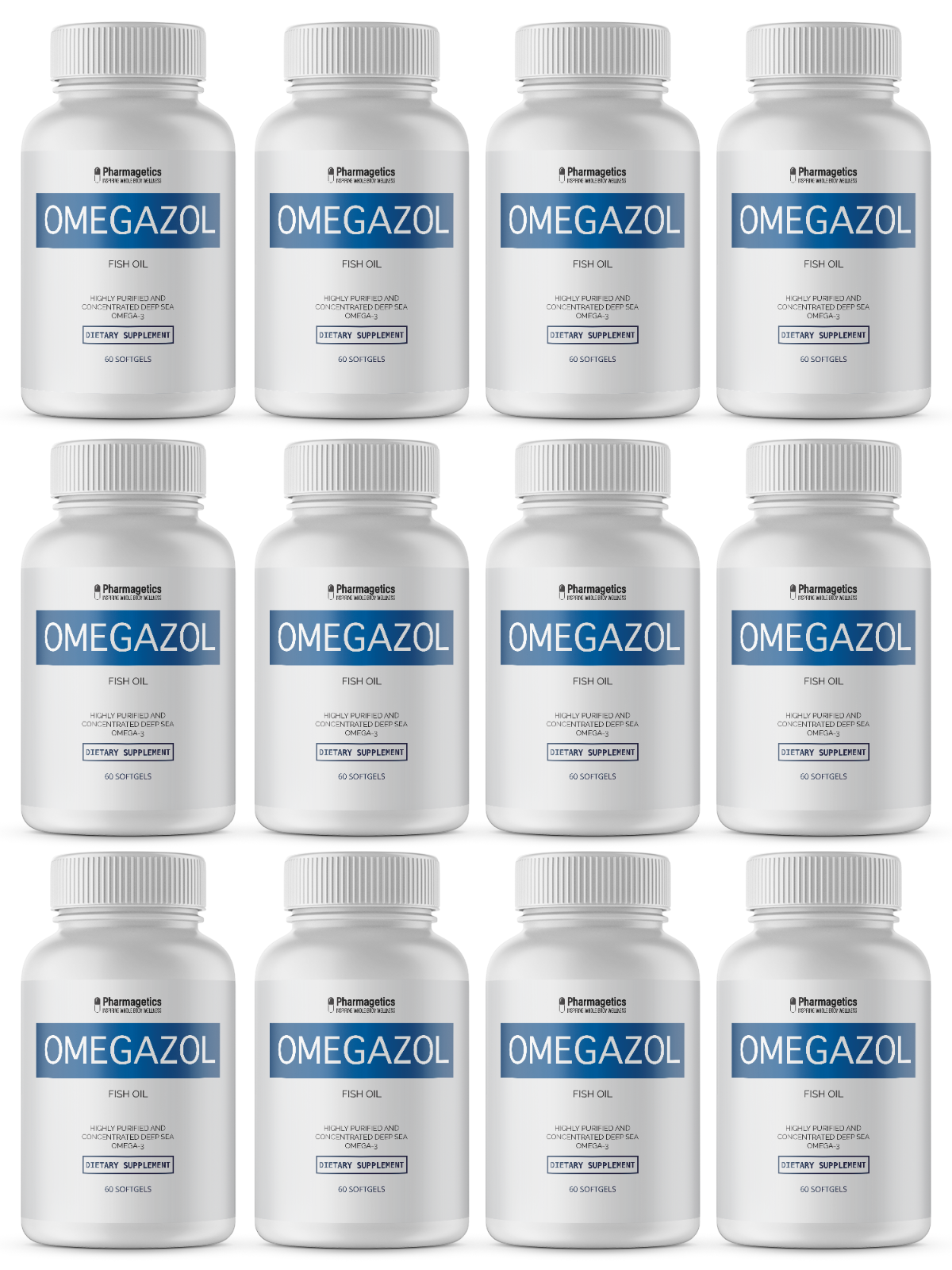 Omegazol Fish Oil 12 Bottles 720 Softgels