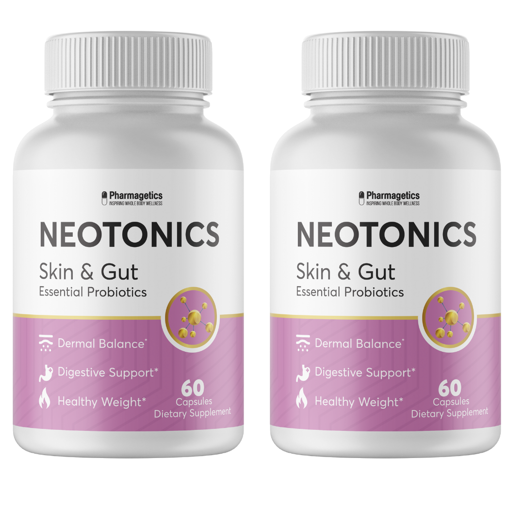 Neotonics Skin & Gut Essential Probiotics 2 Bottles 120 Capsules