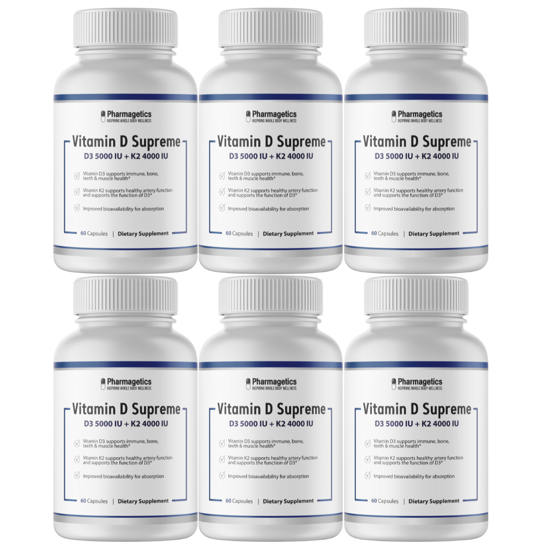 Vitamin D Supreme - Improved bioavailability for absorption - 6 Month Supply