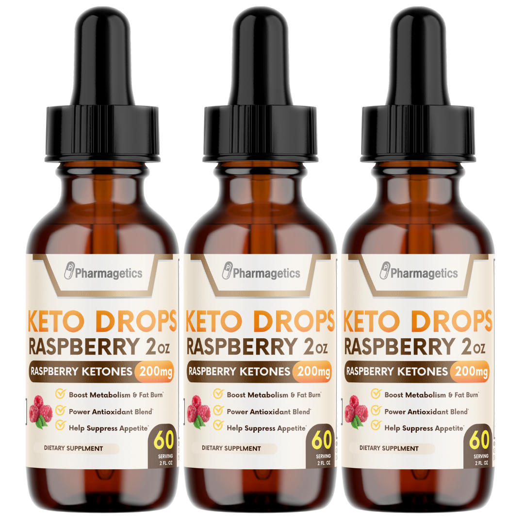 Keto Drops Raspberry Ketones 2oz 3 Bottles – pharmagetics