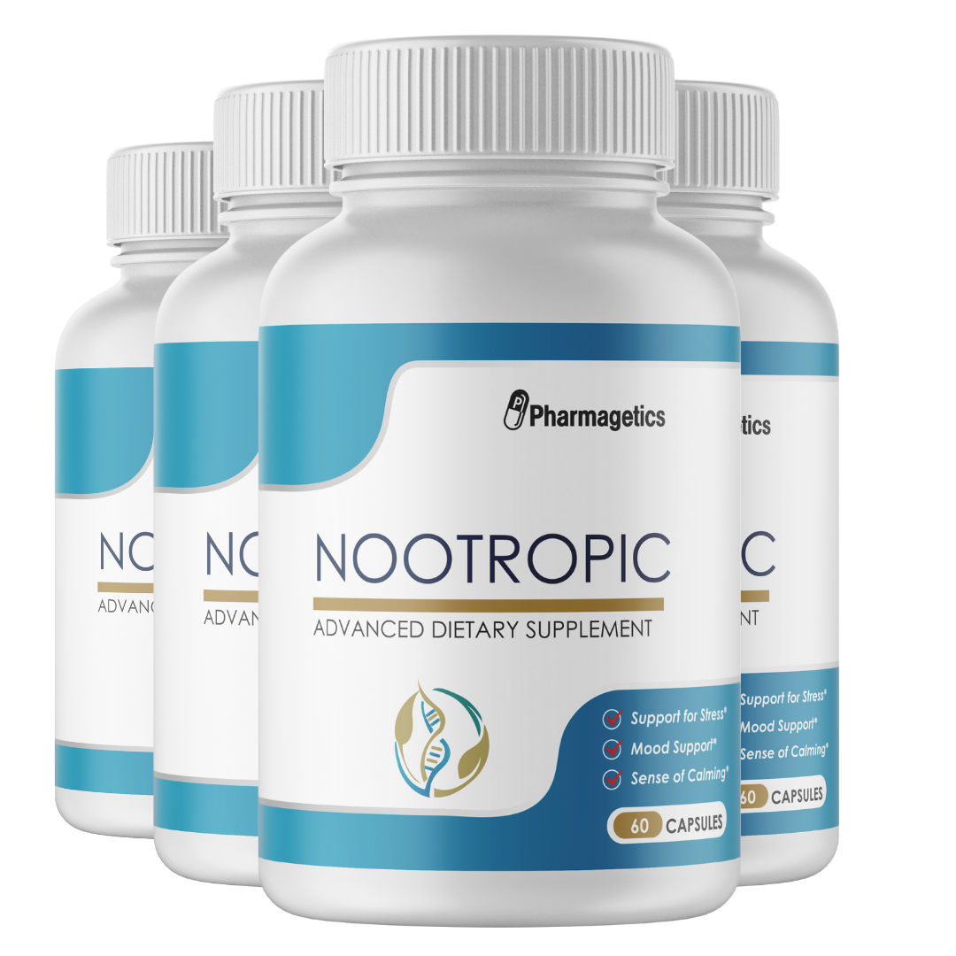 Nootropic Improve Brain Focus, Clarity & Memory - 4 Bottles - 240ct